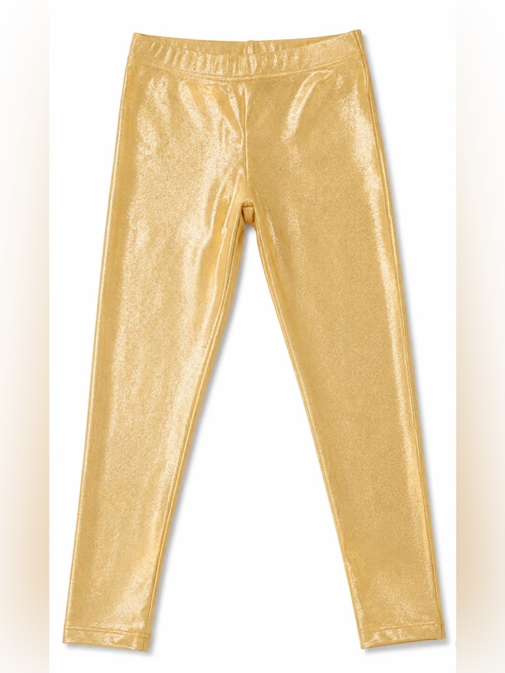 Pixie Lane High Shine Gold Leggings Size 7